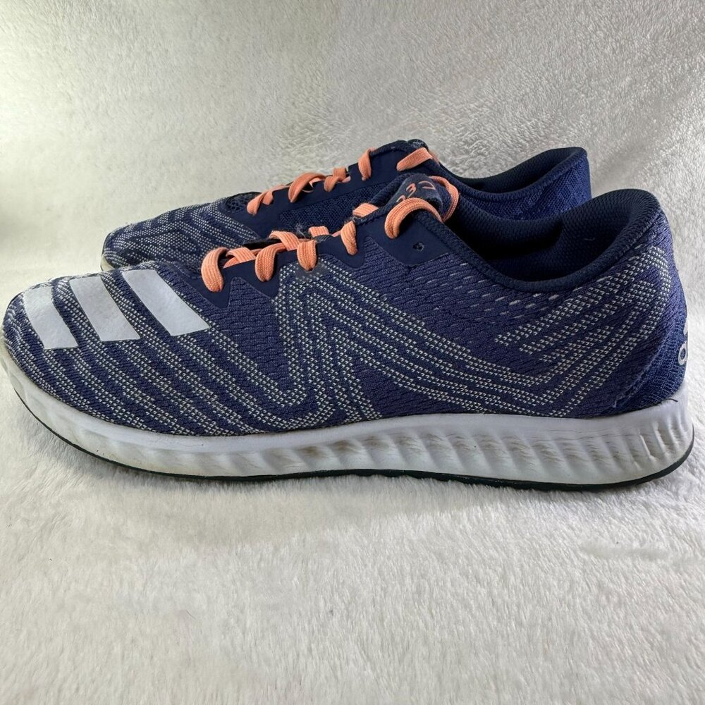 Adidas Women's Aerobounce Navy & Orange Athletic Running Shoes Lightweight Sz 9